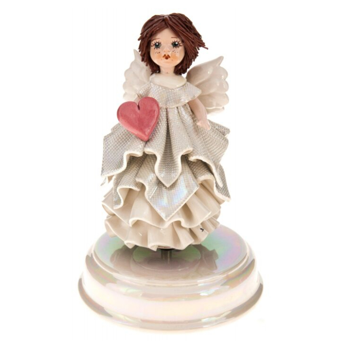 Музыкальная статуэтка "Ангел с сердцем"